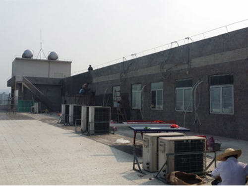深圳蓝旗集团总部大楼楼顶整体防水工程