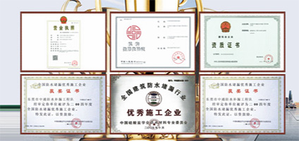 多项资质证书